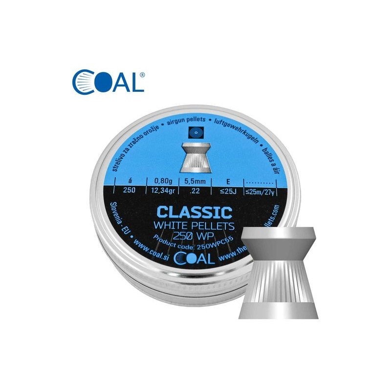 Metki COAL Classic 250 WP 5.5 / .22  - ploščati
