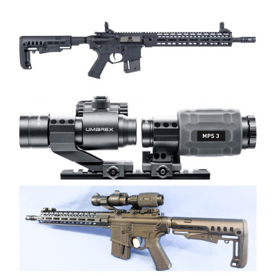 Puška polavtomatska Hammerli TAC R1 .22lr & Rdeča pika & daljnogled